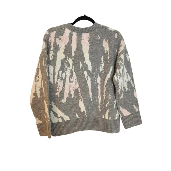 NEW Rails Virgo Tie Dye Long Sleeve Pullover Sweater Gra Women's Size Medium - Picture 8 of 11